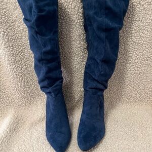 Boots Deep Blue Over the Knee Women's Boots